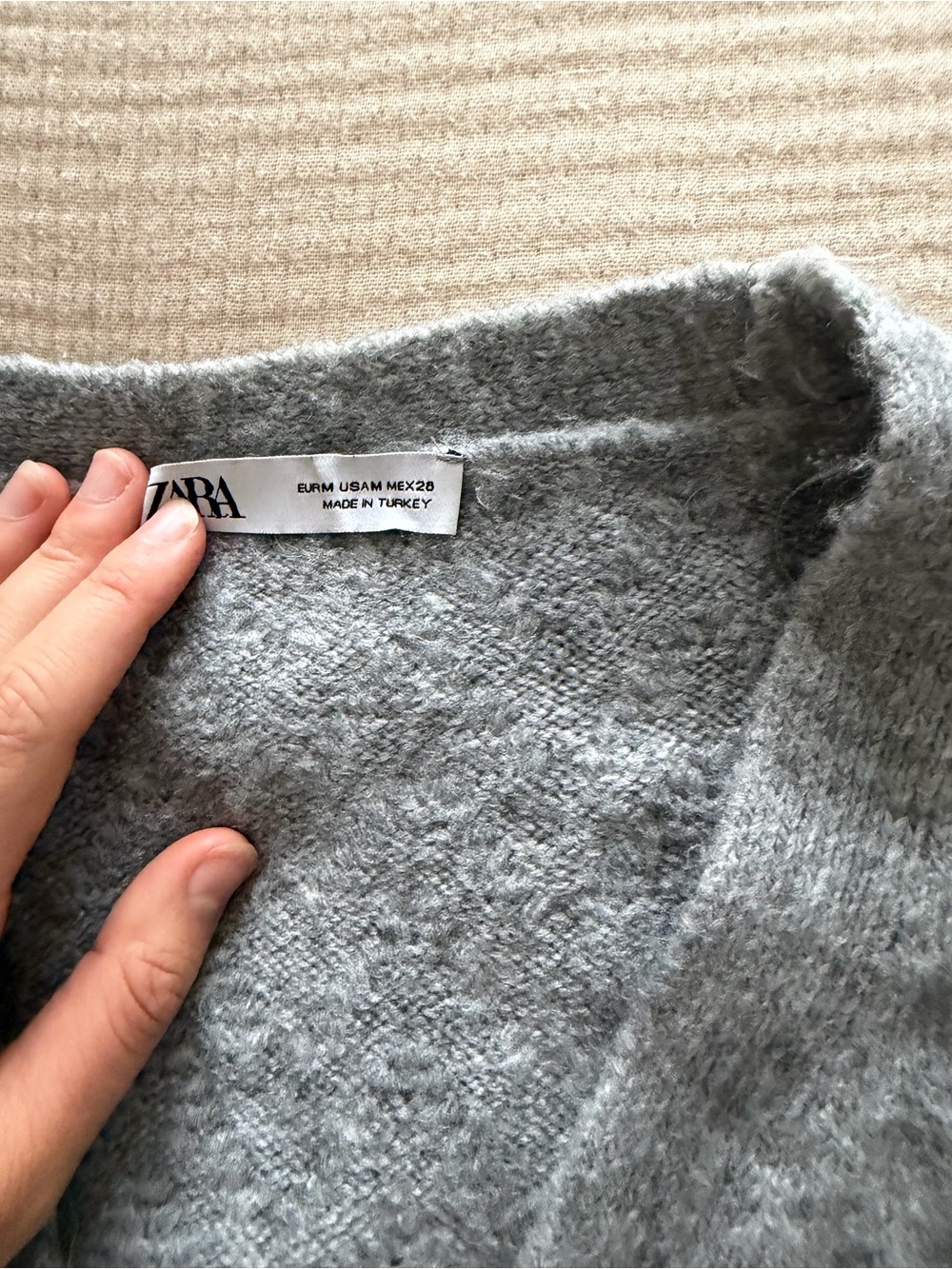 Zara Soft Knit Gray Women's Sweater